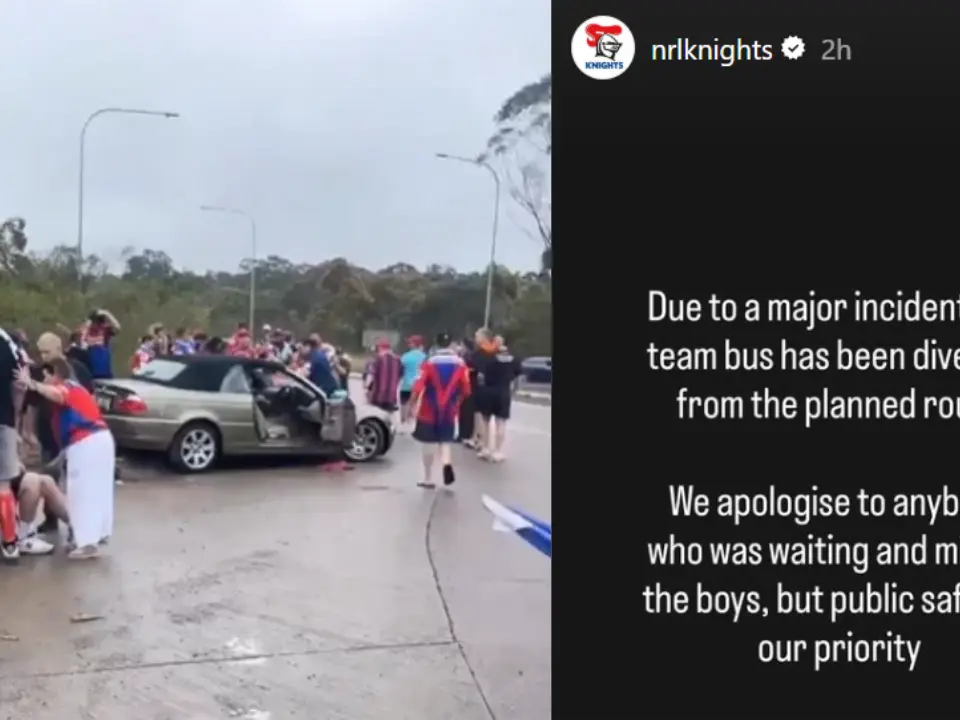 Newcastle car crash: At least nine injured, witnesses describe children flying as vehicle ploughs into Knights fans Newcastle car crash: At least nine injured, witnesses describe children flying as vehicle ploughs into Knights fans