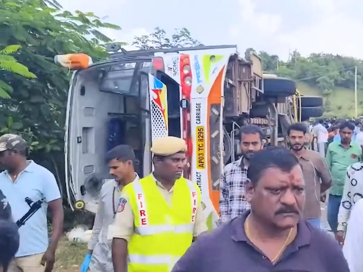 Telangana: At least 4 killed, several others injured as bus overturns on Ananthagiri Ghat Road