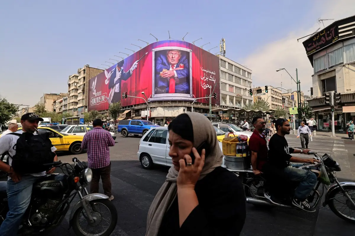 Giant billboards in Iran mock Donald Trump and boast military victory