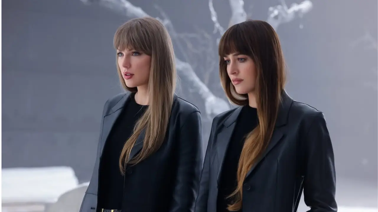 Taylor Swift surprises Dakota Johnson on SNL, jokes about being her ‘therapist’