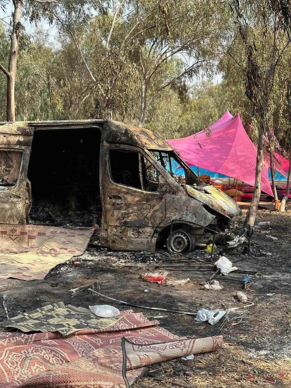 Burned cars: No way out