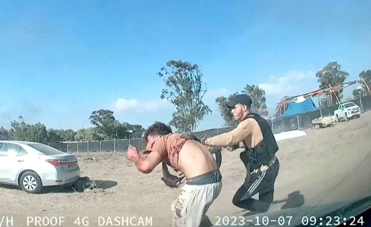 The moment of abduction: Taken from the festival