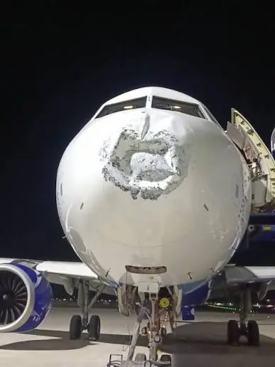 Lightning strikes IndiGo Patna-Lucknow flight at 17,000 feet, damages nose; all 110 safe