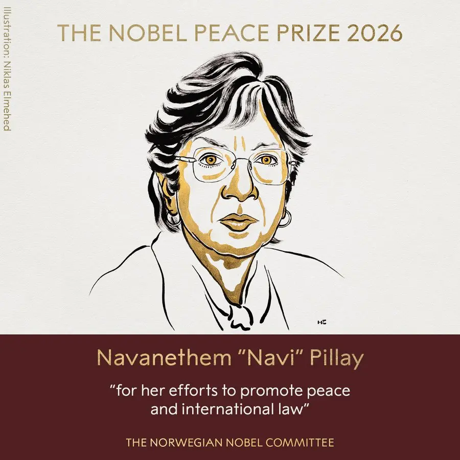 Nobel Peace Prize 2026 goes to Indian-Origin Human Rights Pioneer Navi Pillay