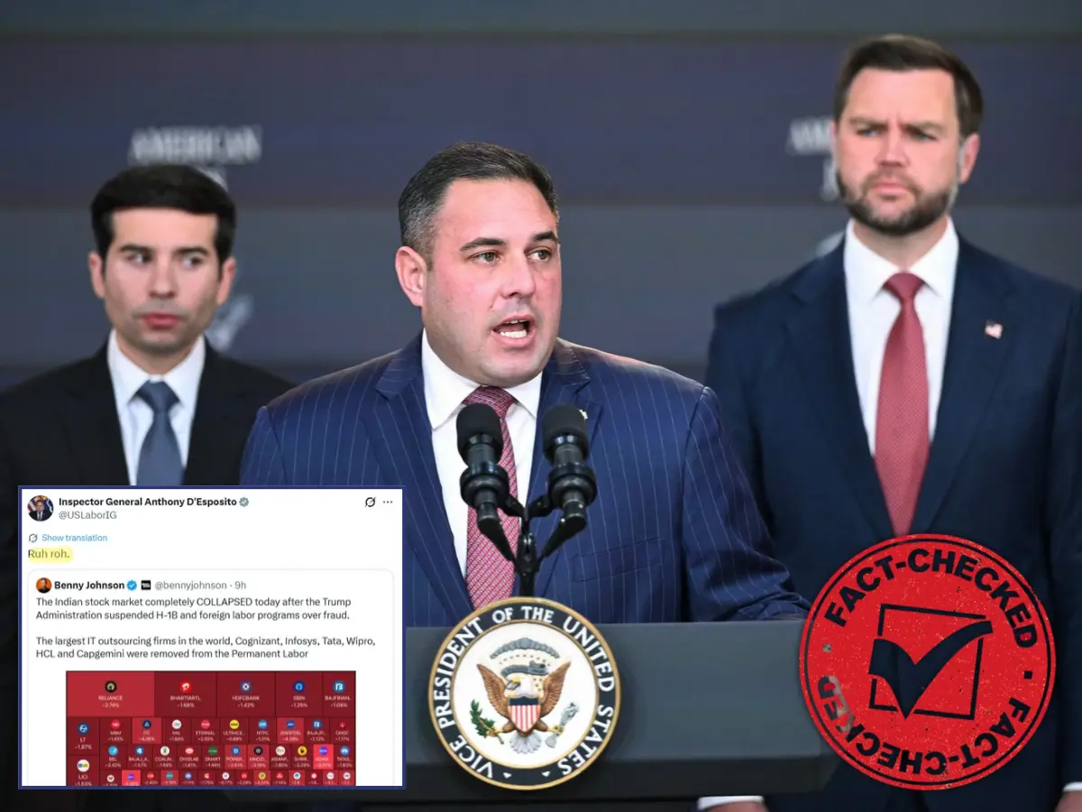 ‘Ruh Roh’: Top US official mocks ‘Indian market collapse’ claim after Trump’s IT curbs. But did it? | FACT CHECK ‘Ruh Roh’: Top US official mocks ‘Indian market collapse’ claim after Trump’s IT curbs. But did it? | FACT CHECK