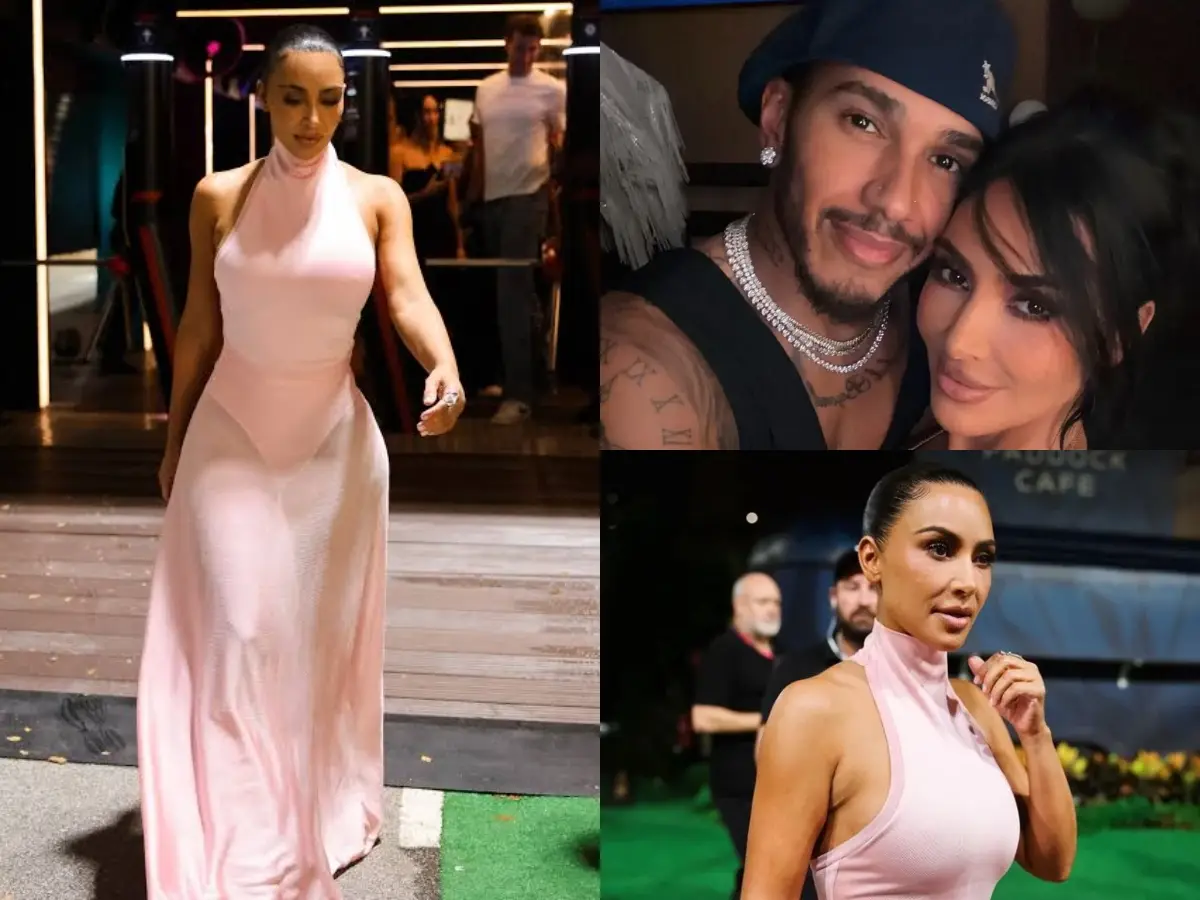 Kim Kardashian Supports Lewis Hamilton at Singapore Grand Prix