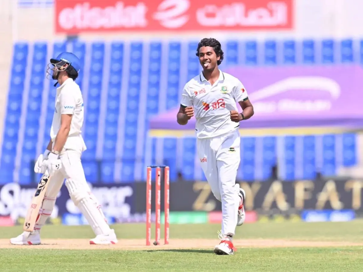 AFG vs BAN One-Off Test: Hasan Mahmud’s historic hat-trick puts Bangladesh on top