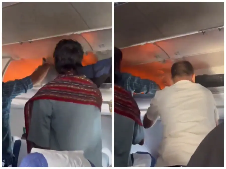 On cam: IndiGo flight en route to Chennai diverted to Hyderabad as power bank catches fire - Here’s what happened next