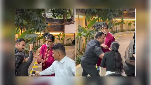 Amitabh Bachchan declines fan's handshake on 84th birthday, viral video divides internet | Watch Amitabh Bachchan declines fan's handshake on 84th birthday, viral video divides internet | Watch