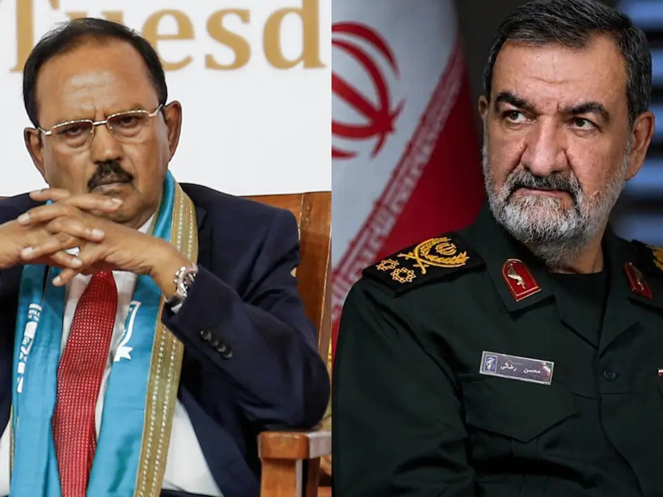 India's Ajit Doval, Iran's Mohsen Rezaei hold talks amid escalating West Asia tensions, discuss 'issues of mutual interest' India's Ajit Doval, Iran's Mohsen Rezaei hold talks amid escalating West Asia tensions, discuss 'issues of mutual interest'