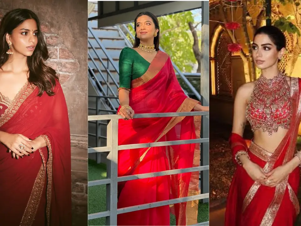 Navratri fashion 2026: Ananya Panday, Keerthy Suresh and more actresses bring glamour in red