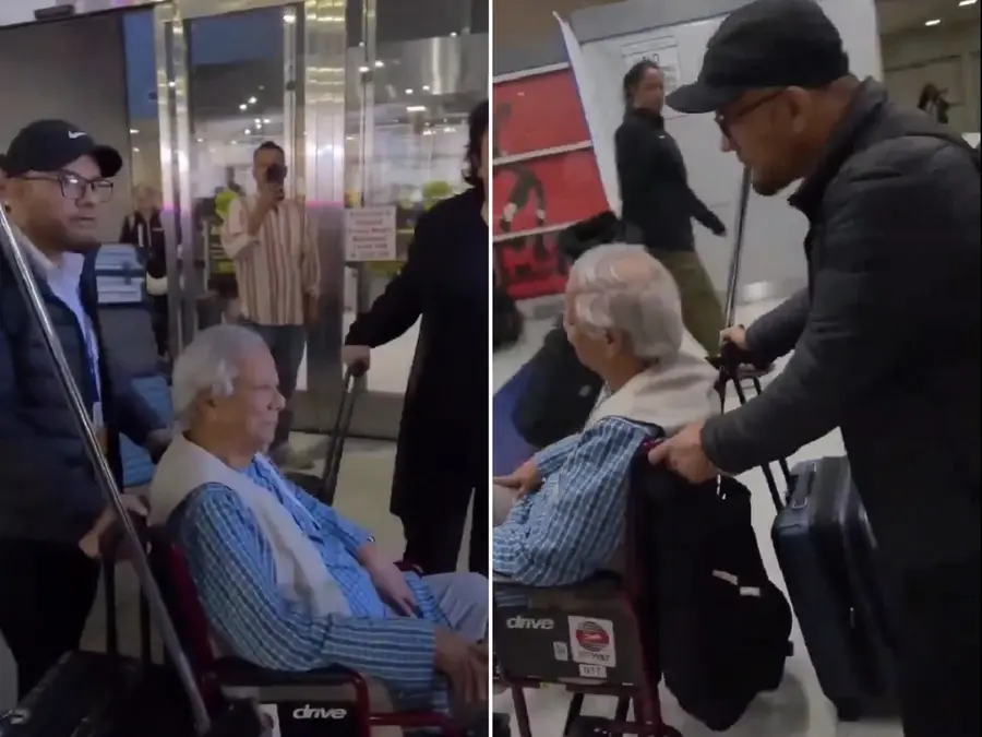 ‘You terrorist!’: Muhammad Yunus faces fury of Bangladesh expats at JFK in New York | Watch