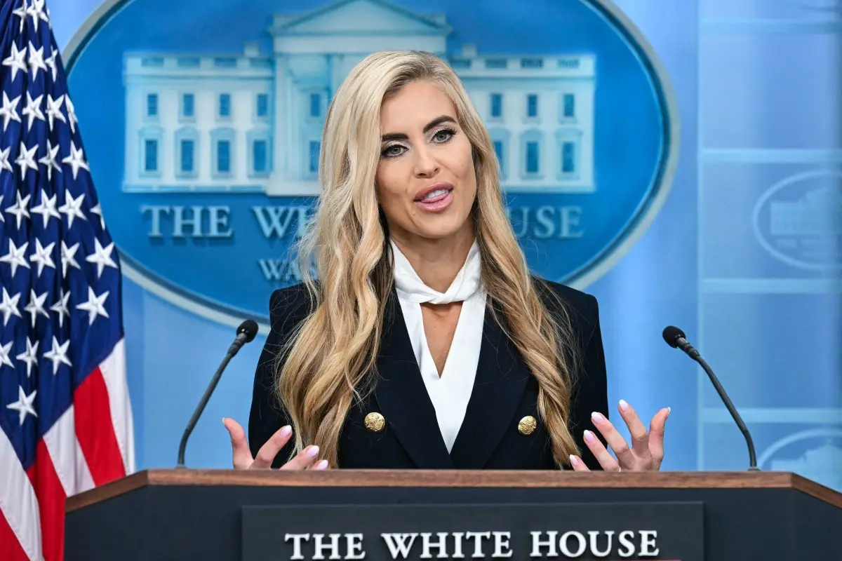 ‘My president, I mean my husband’: Trump's new press secretary Katie Zacharia's first briefing goes off the rails in 14 minutes