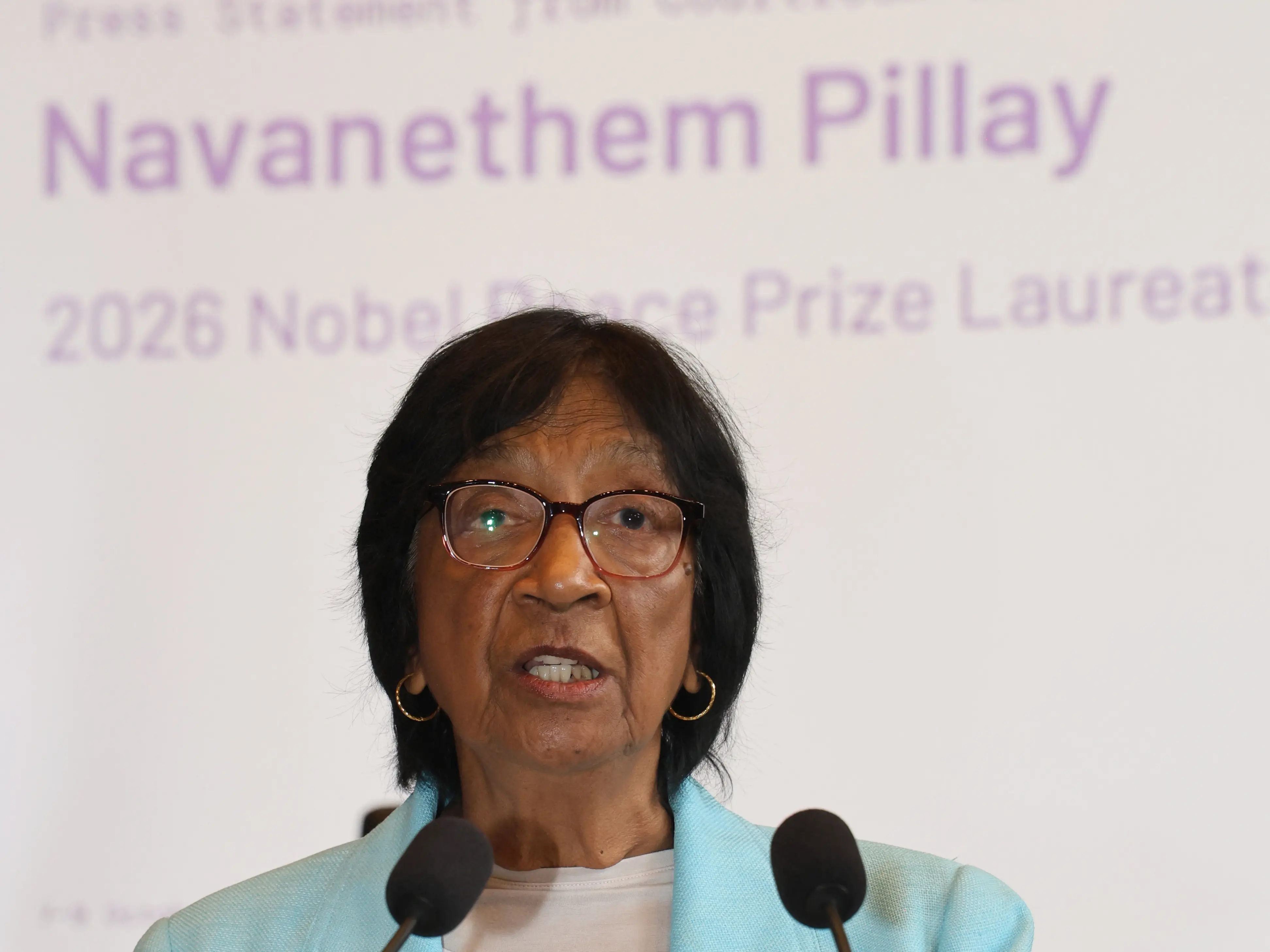 Nobel Peace Prize winner Navi Pillay calls on US to 'get back to' being defender of human rights Nobel Peace Prize winner Navi Pillay calls on US to 'get back to' being defender of human rights