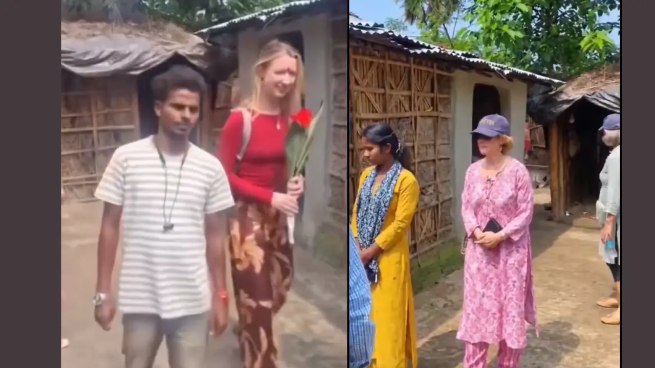 Russian woman and Bihar boy's love story goes viral after she reaches India to marry him