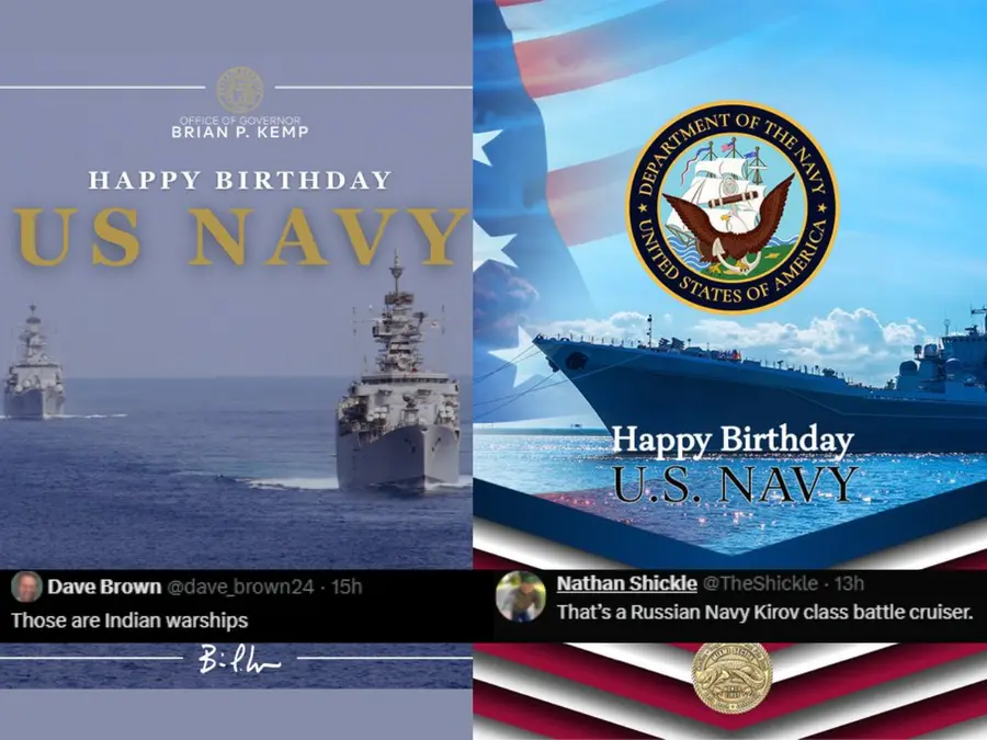 US politicians mistakenly use Indian, Russian warship images for Navy's birthday posts