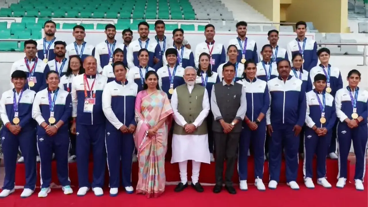 PM Modi honours Asian Games 2026 medal winners in Delhi