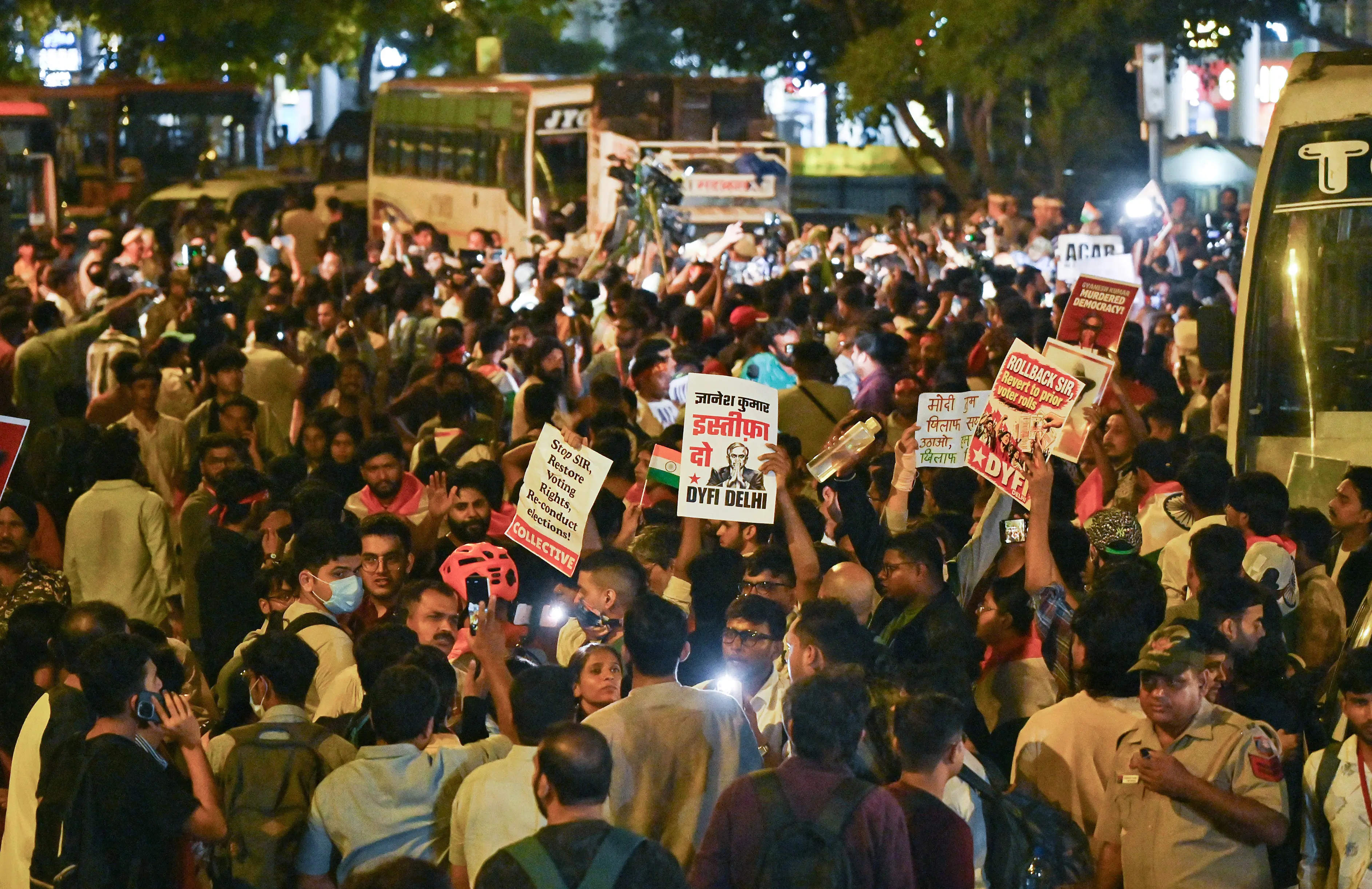 Delhi Police detain 150 protesters; opposition condemns Dipke, Neha arrests