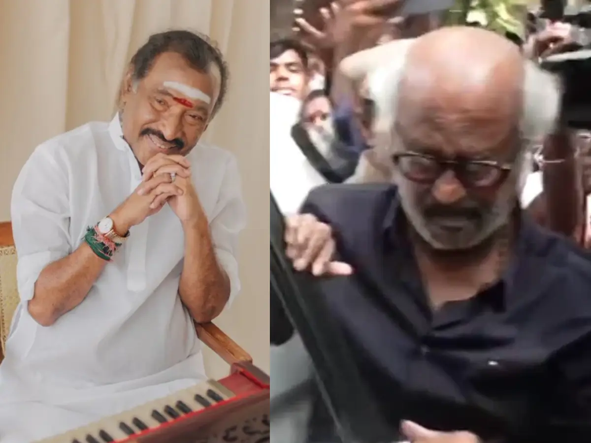 Rajinikanth arrives with teary eyes to pay tribute to friend Deva ...