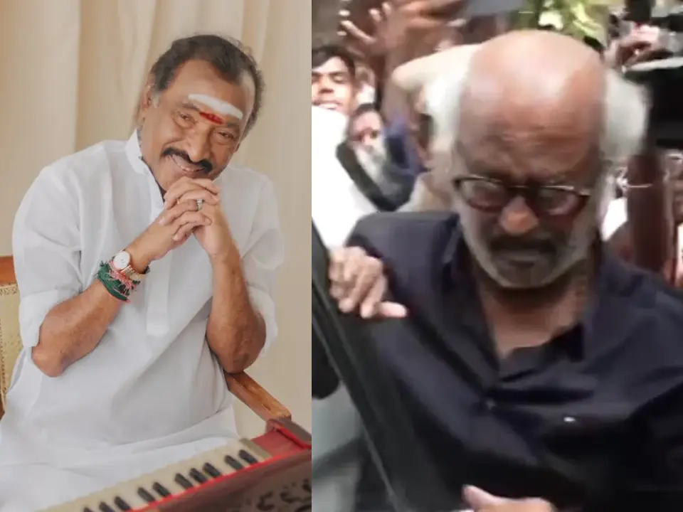 Rajinikanth arrives with teary eyes to pay tribute to friend Deva, consoles family Rajinikanth arrives with teary eyes to pay tribute to friend Deva, consoles family