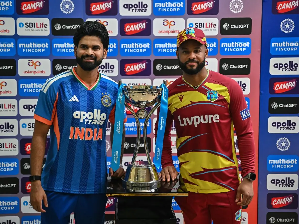 Rain washes out 5th T20I as India-West Indies share honours 2-2