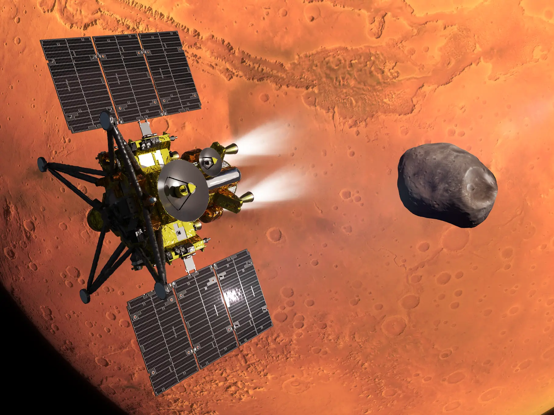 Japan's MMX mission aims to bring back first samples from Mars's Moon Phobos Japan's MMX mission aims to bring back first samples from Mars's Moon Phobos