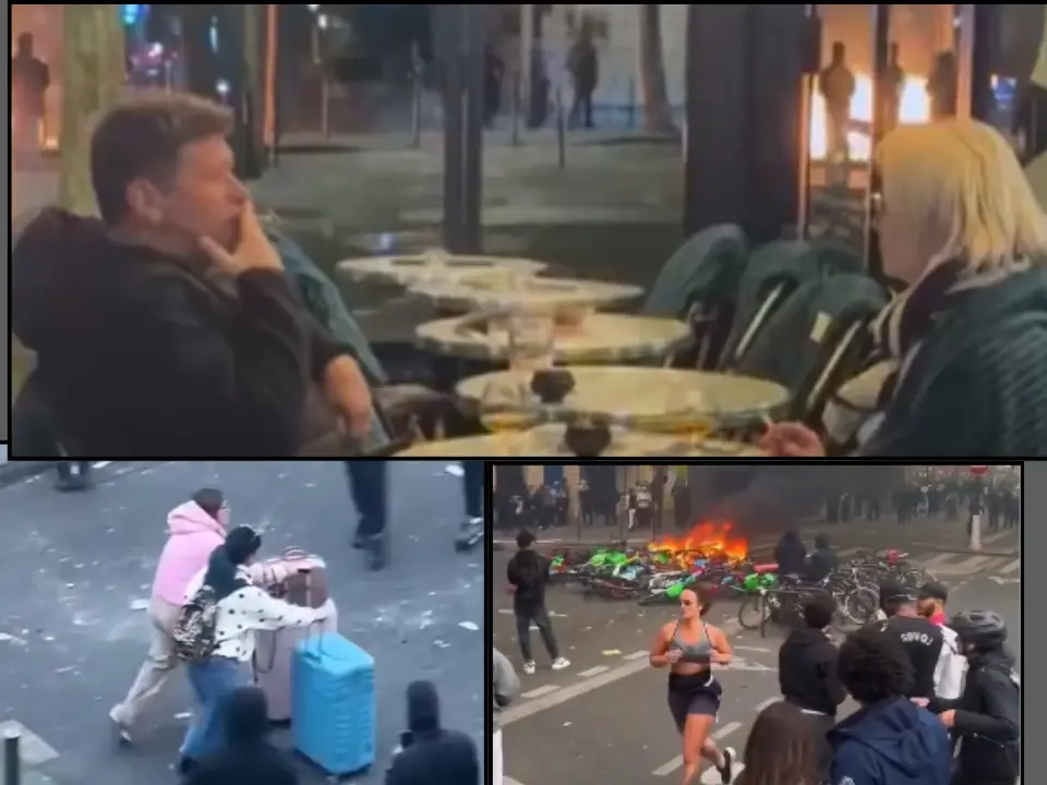 Wine, smoke, and a jog: Paris protests could not ruin these people's day Wine, smoke, and a jog: Paris protests could not ruin these people's day