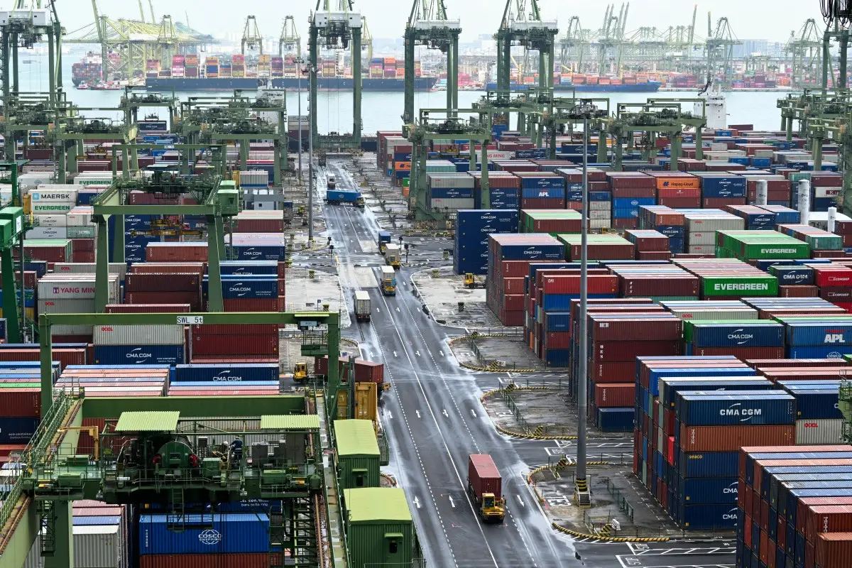 Singapore (44.7M TEUs)
