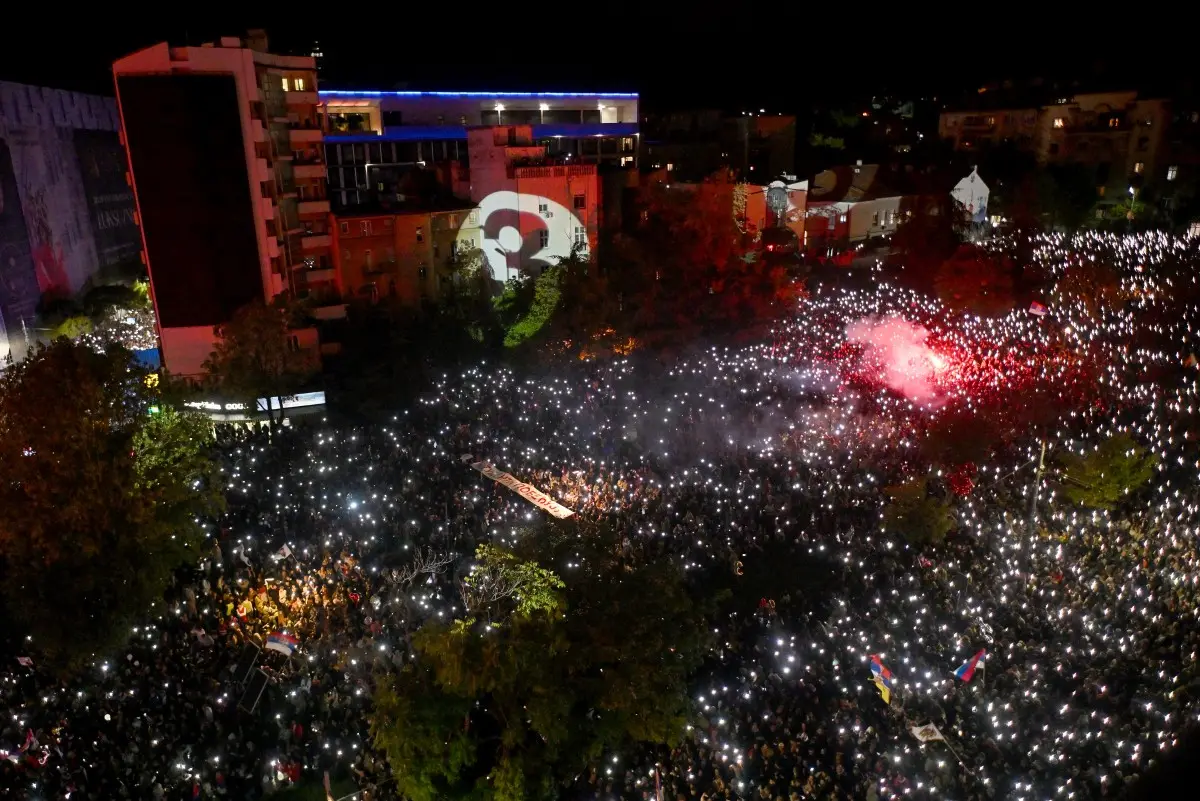 150,000 rally in Belgrade as Serbia’s students challenge Vucic
