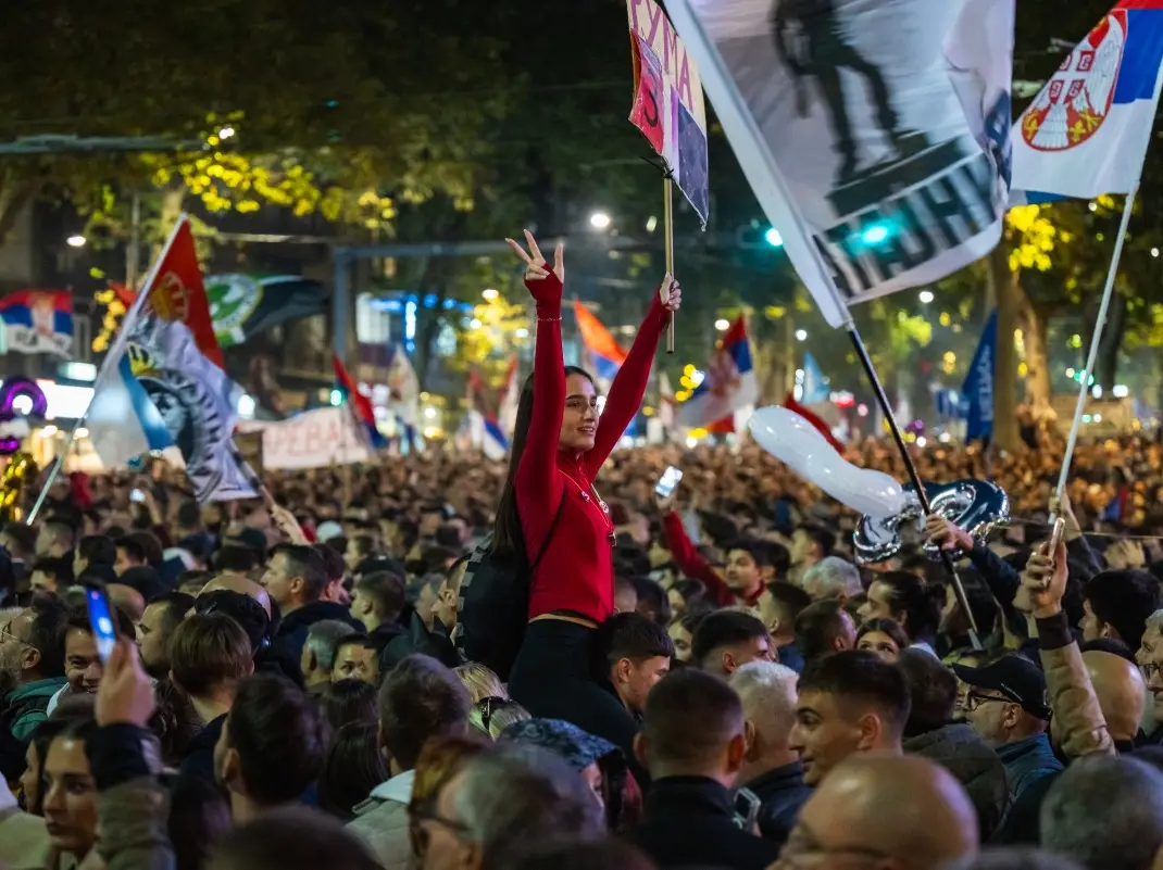 Serbia elections: Nearly 150,000 people take to streets in massive rally against Aleksandar Vucic | In pics