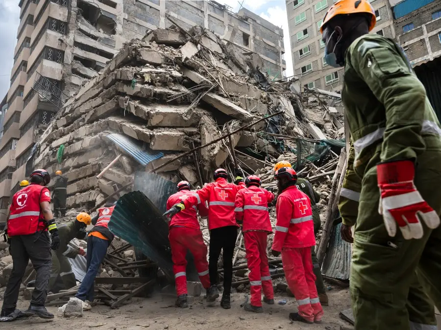 Nairobi building collapse: Several feared trapped after 16-storey structure crumbles; rescue operation underway