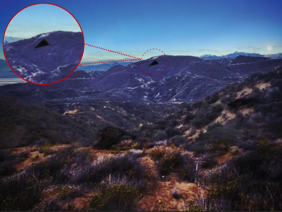 'Black triangle' UFO flying at 1,800mph spotted over sensitive US site: Latest Trump admin UFO file dump