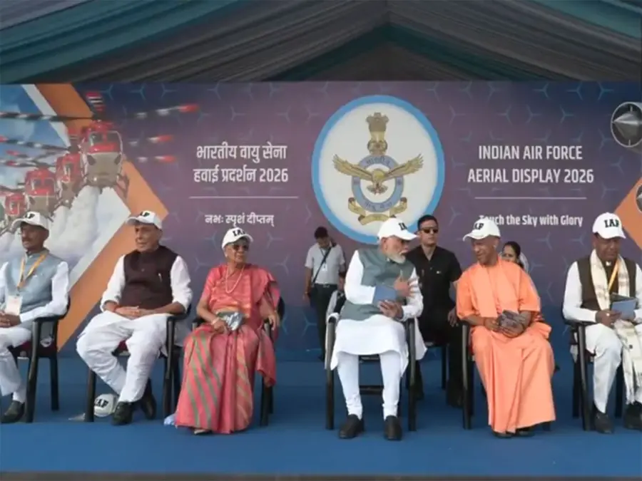 WATCH: PM Modi attends Air Force Day celebrations in Varanasi, Surya Kiran Aerobatic Team takes the skies