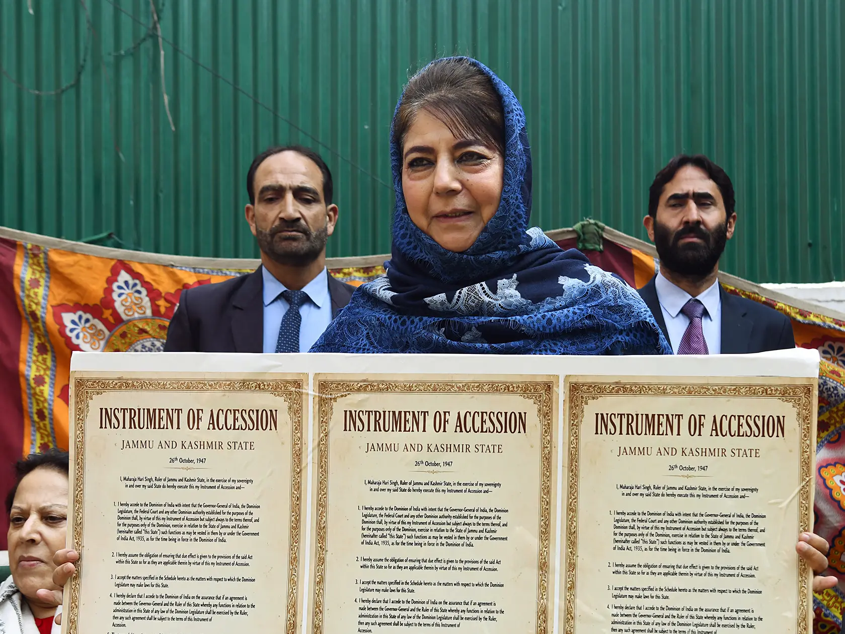 Mehbooba Mufti says J&K acceded to India on ‘terms of trust, not suspicion' Mehbooba Mufti says J&K acceded to India on ‘terms of trust, not suspicion'