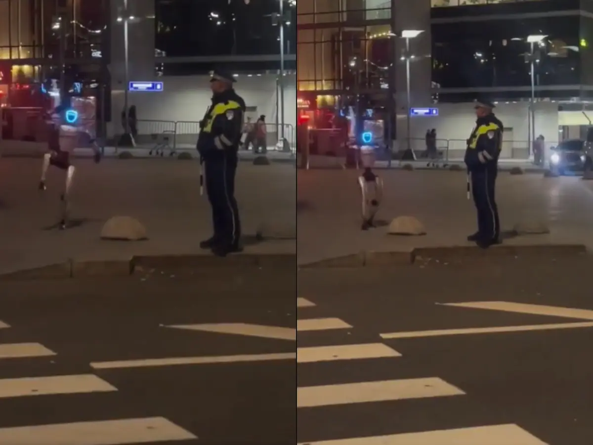 'POV: When on your last nerve': Robot 'dances to avoid a fine' in front of Moscow cop; video goes viral | Watch 'POV: When on your last nerve': Robot 'dances to avoid a fine' in front of Moscow cop; video goes viral | Watch