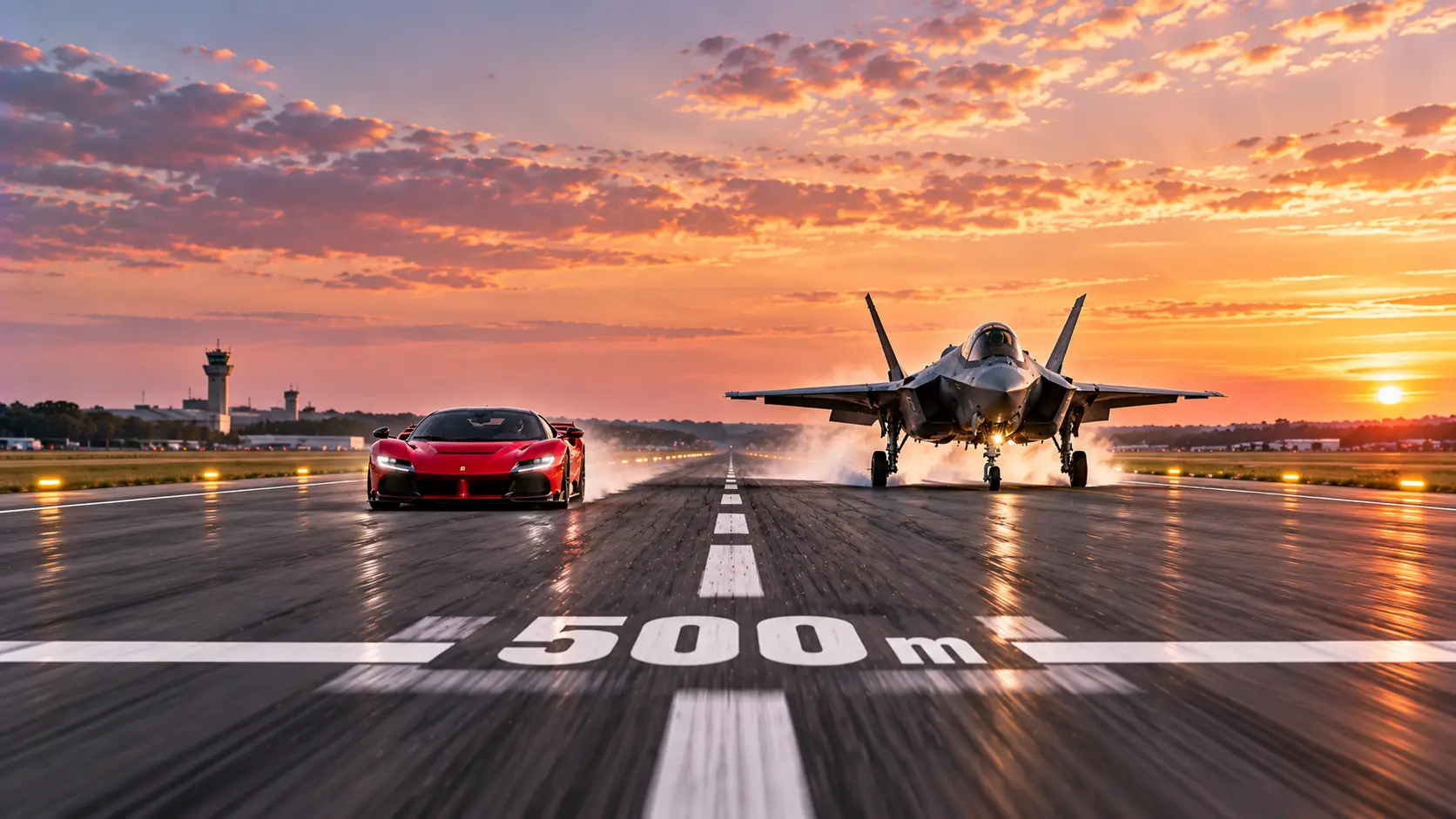 500-metre runway showdown
