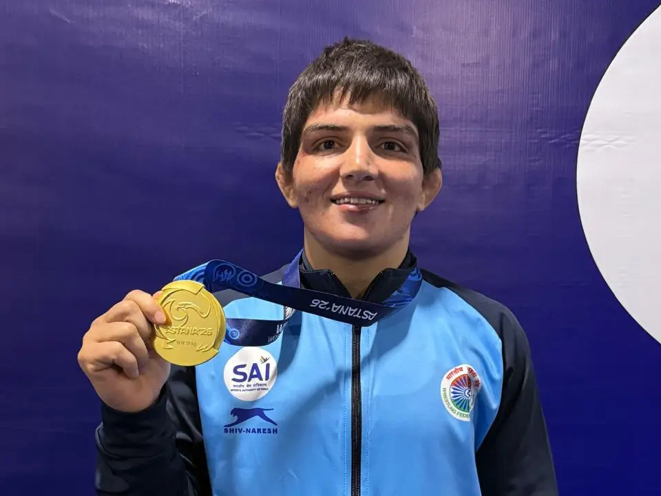 Manisha Bhanwala scripts history, wins India's first women's gold at Wrestling World Championships Manisha Bhanwala scripts history, wins India's first women's gold at Wrestling World Championships