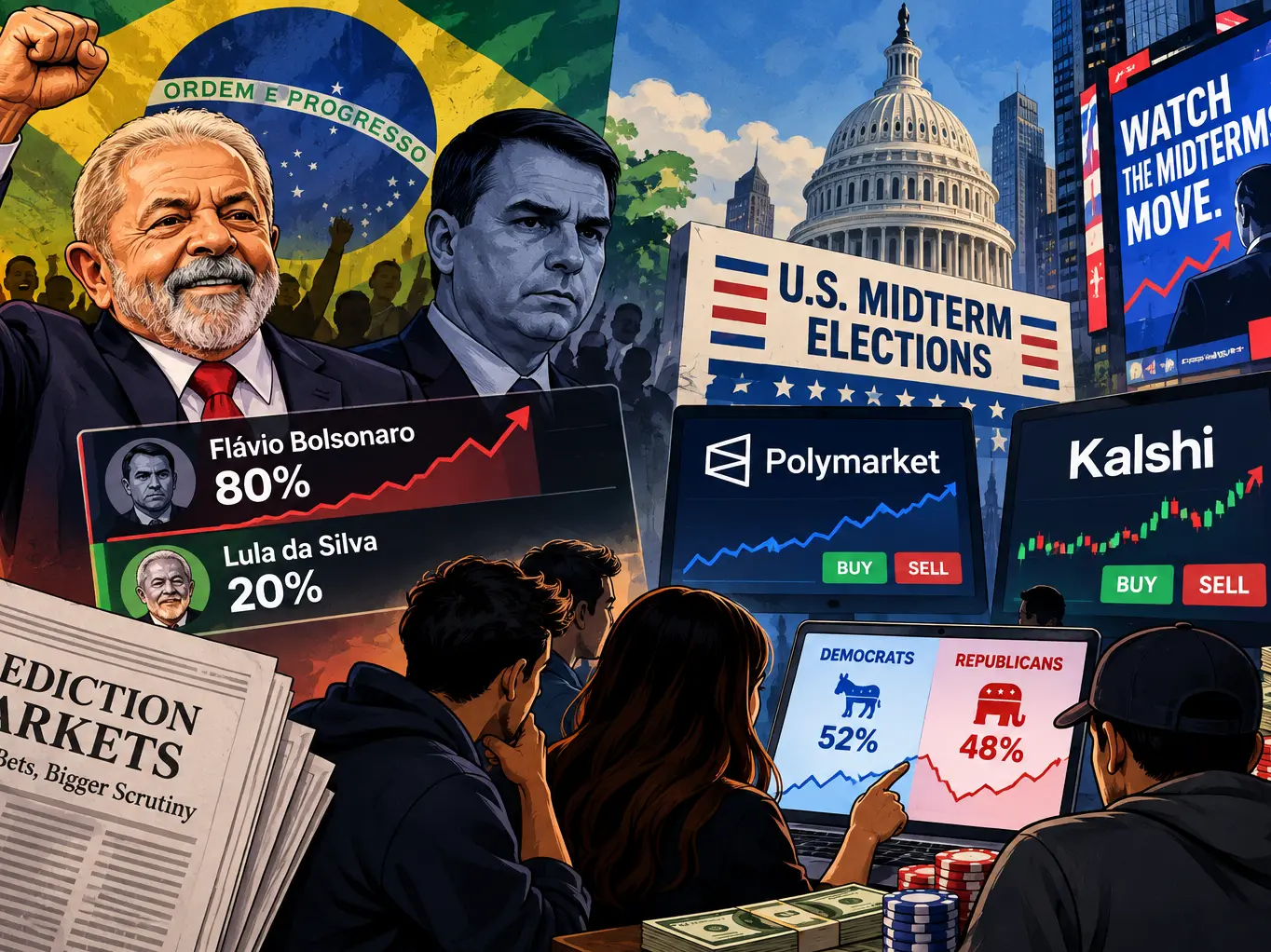 Prediction markets are betting big on the US midterms. But can they get it right? Prediction markets are betting big on the US midterms. But can they get it right?