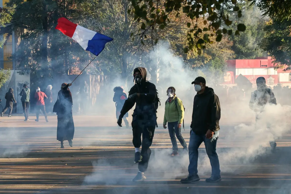 Tear gas and baton charges deployed
